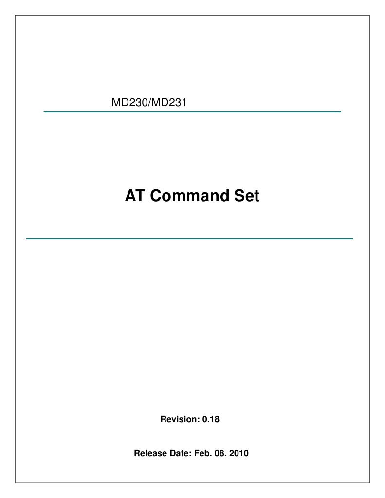 AT Command Set (MTK) | PDF | Port (Computer Networking) | Bit Rate