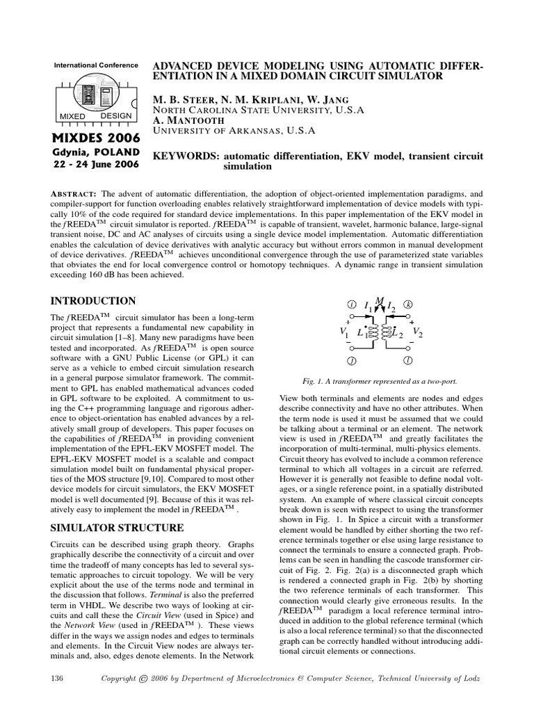 Advanced Device Modeling Using Automatic | PDF | Electrical Network ...