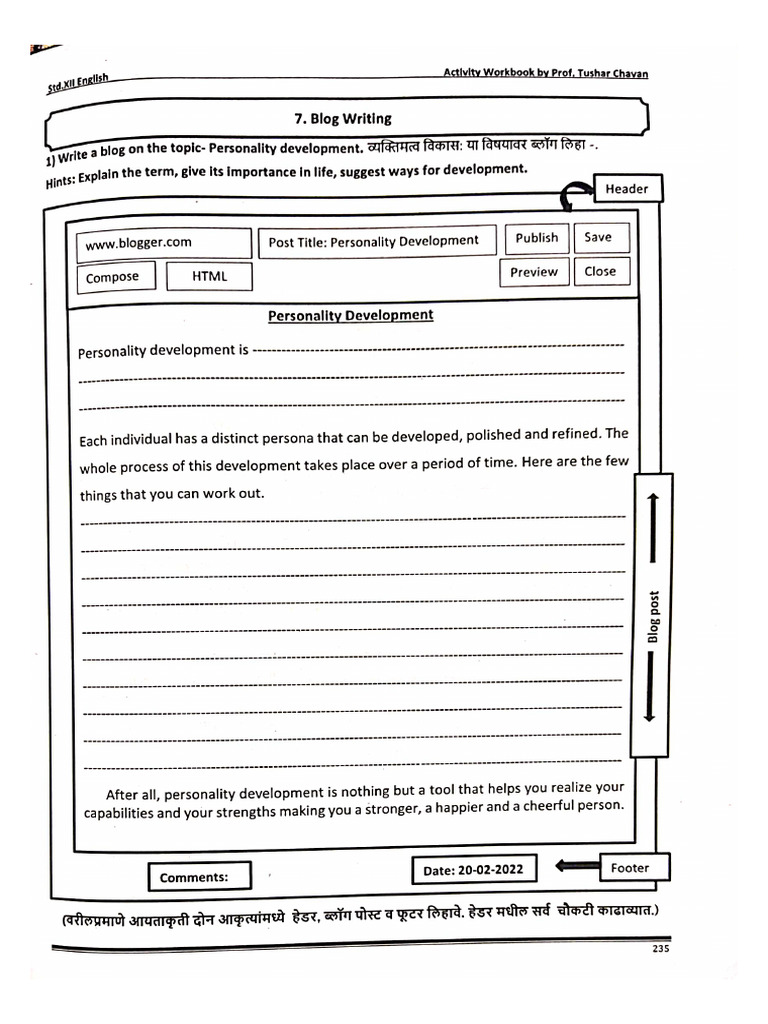 Blog Writing. | PDF