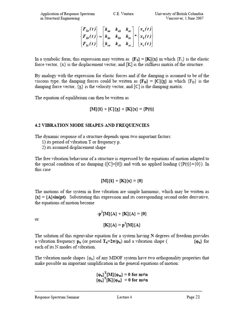 Pages From Lecture 4 Notes 13 | PDF | Normal Mode | Motion (Physics)