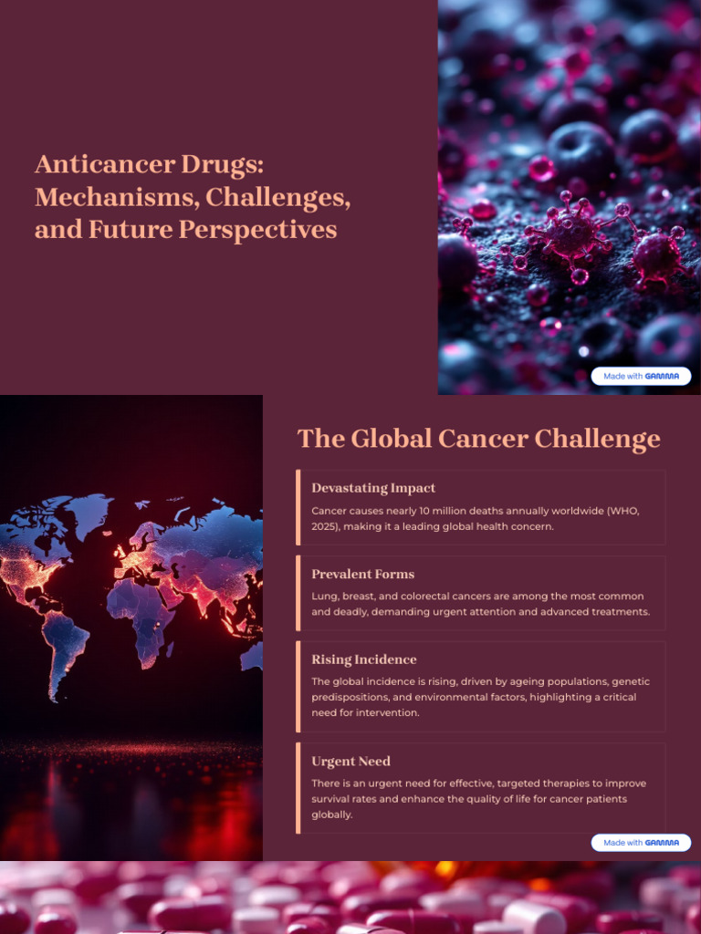Anticancer Drugs Mechanisms Challenges and Future Perspectives | PDF ...