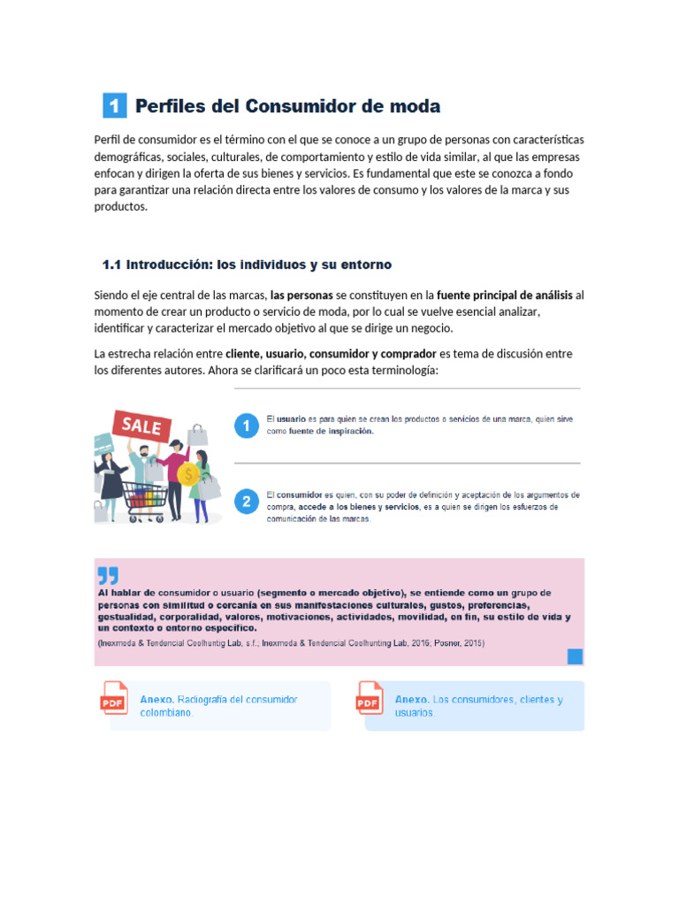 1 Perfiles Del Consumidor de Moda | PDF | Comportamiento | Los consumidores