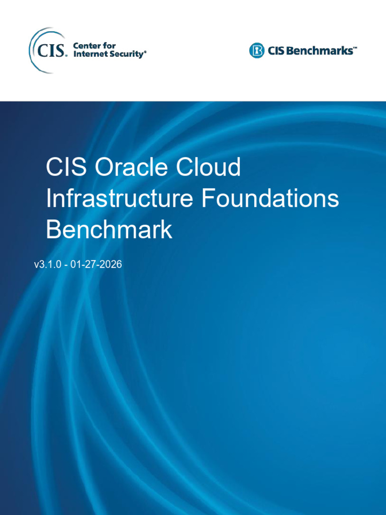 CIS Oracle Cloud Infrastructure Foundations Benchmark v3.1.0 | PDF ...