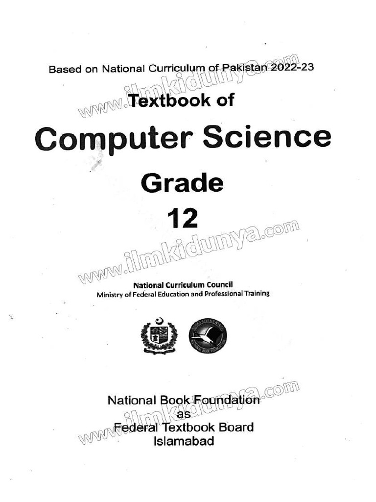 12th Class Computer Science Federal Board New Syllabus Full Book PDF | PDF