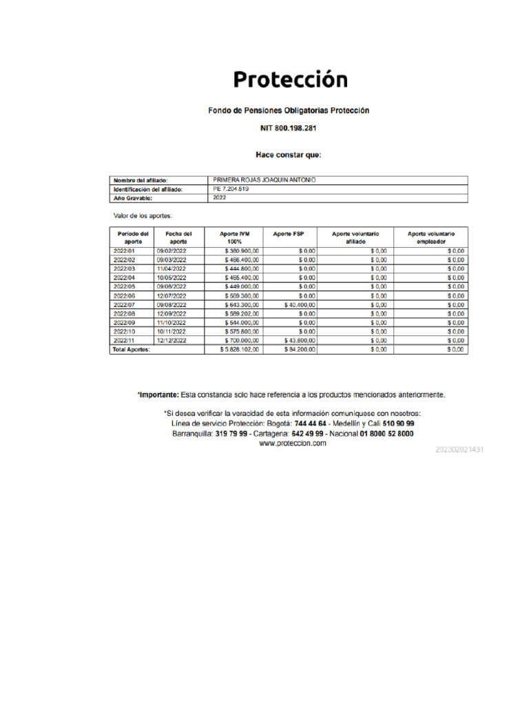 Certificado de AFP | PDF