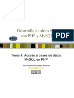 Acceso a Base de Datos Con PHP