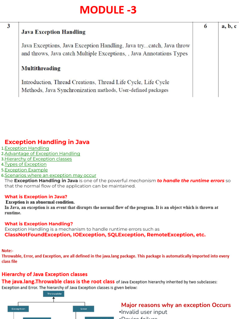 CSE 2006 Module3.Pptx | PDF | Java (Programming Language) | Object ...