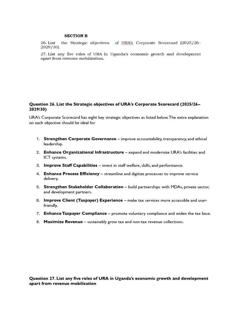 Answers For Itrat Class-Role of Ura in Development | PDF