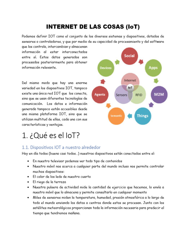 Internet de Las Cosas | PDF | Internet de las Cosas | Aplicación movil