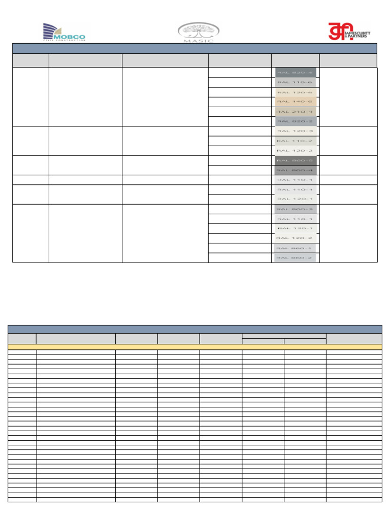 Submittal For Schedule Color Scheme of Painting Works (From Water Tank ...