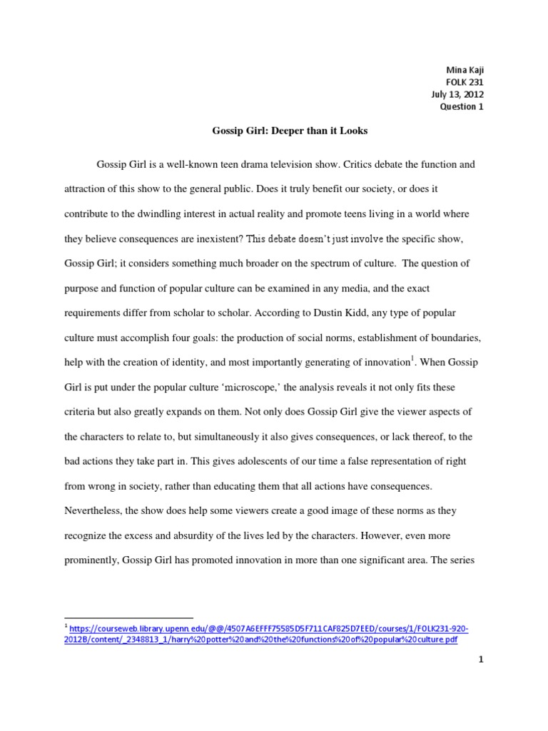 Gossip essay introduction picture