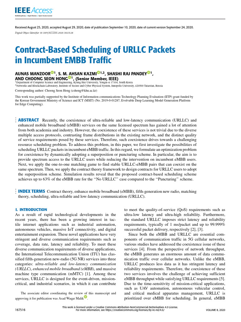 Contract-Based Scheduling of URLLC Packets in Incumbent EMBB Traffic ...