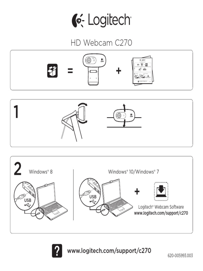 Logitech c270 HD Webcam | PDF | Microsoft Windows | Software