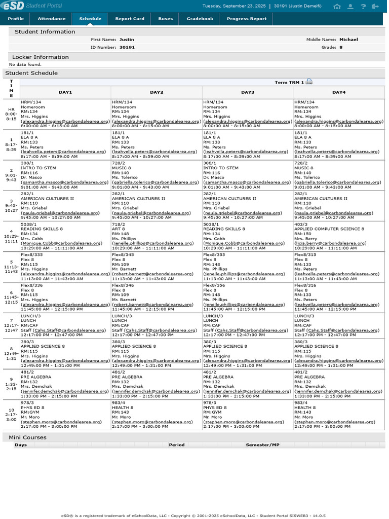 eSchoolData - StudentPortal 2 | PDF