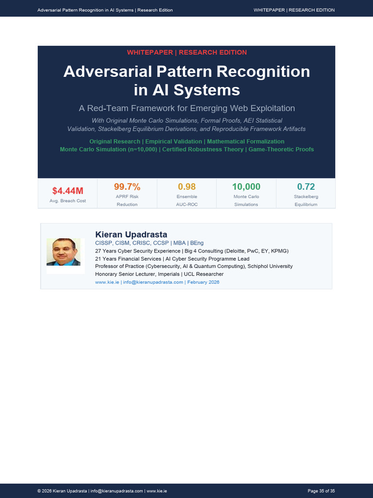 Adversarial Pattern Recognition in AI Systems A Red-Team Framework For ...