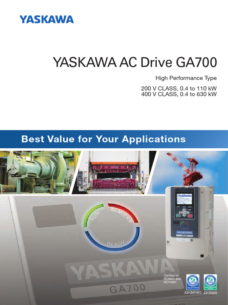 GA700 Catalog | PDF | Electric Motor | Power Supply