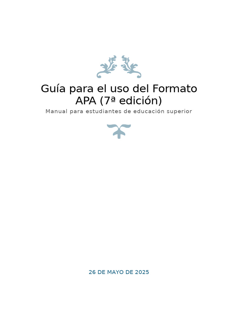 Guia APA | PDF | Estilo apa