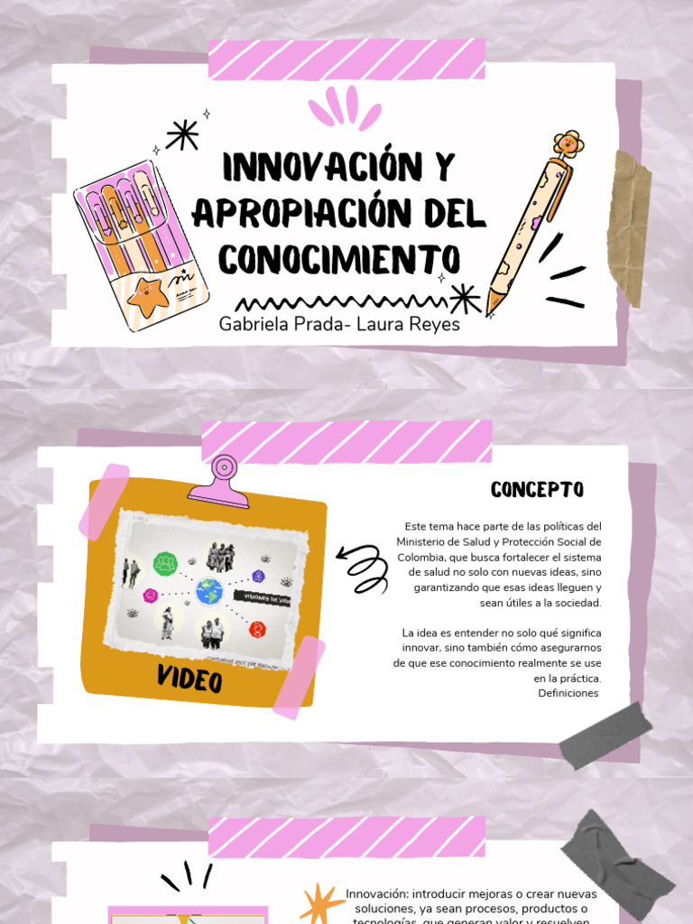 Laura Reyes y Gabriela Prada Aps | PDF | Innovación | Conocimiento