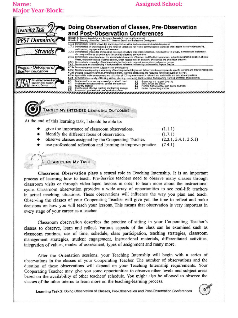 LT 2 Teaching Internship | PDF
