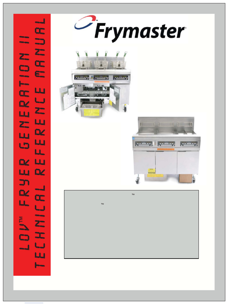 Manual Frymaster LOV M3000 | PDF | Electrical Connector | Relay