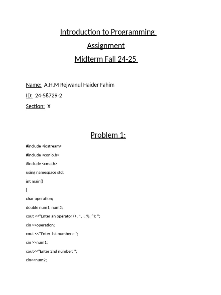 Introduction To Programming | PDF