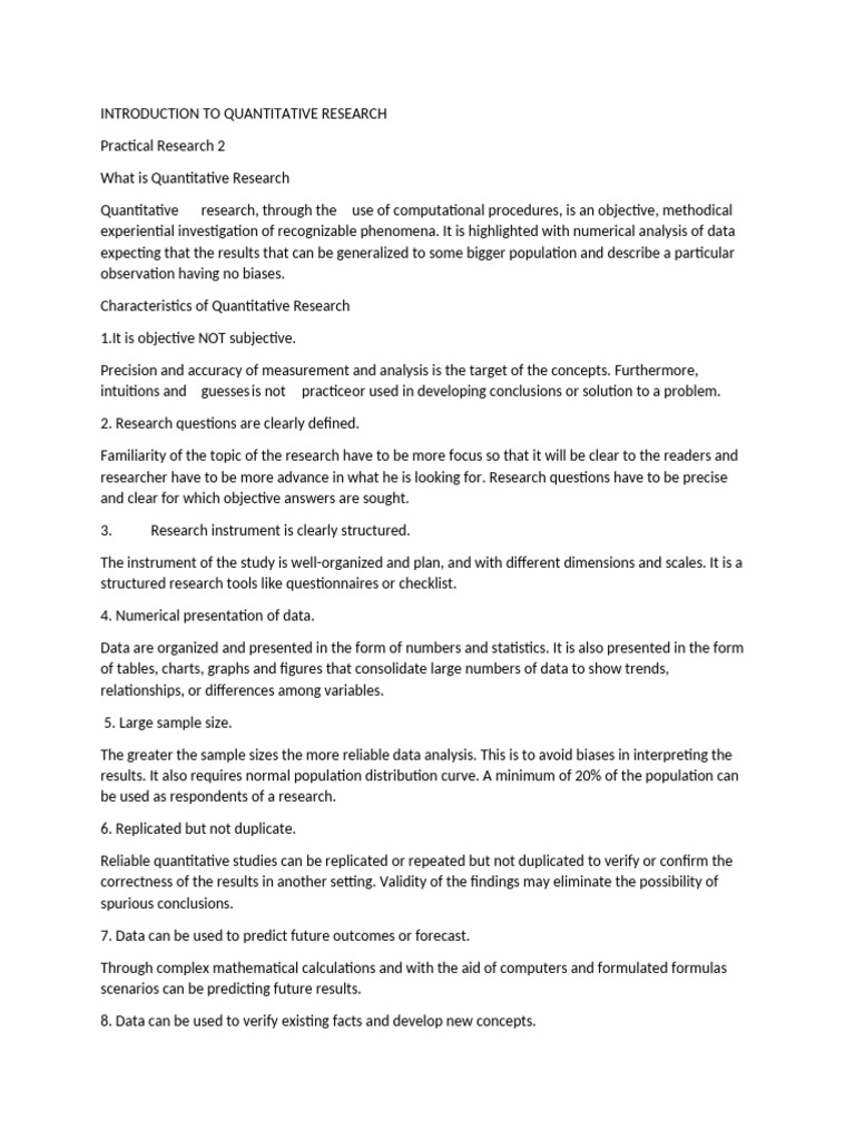 Introduction To Quantitative Research Lecture 1 | PDF