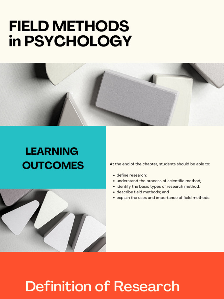Field Methods in Psychology | PDF | Hypothesis | Experiment