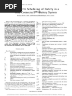 Short-Term Scheduling of Battery in A Grid-Connected PV-Battery System