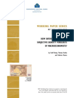 Working Paper Series: How Informative Are The Subjective Density Forecasts of Macroeconomists?