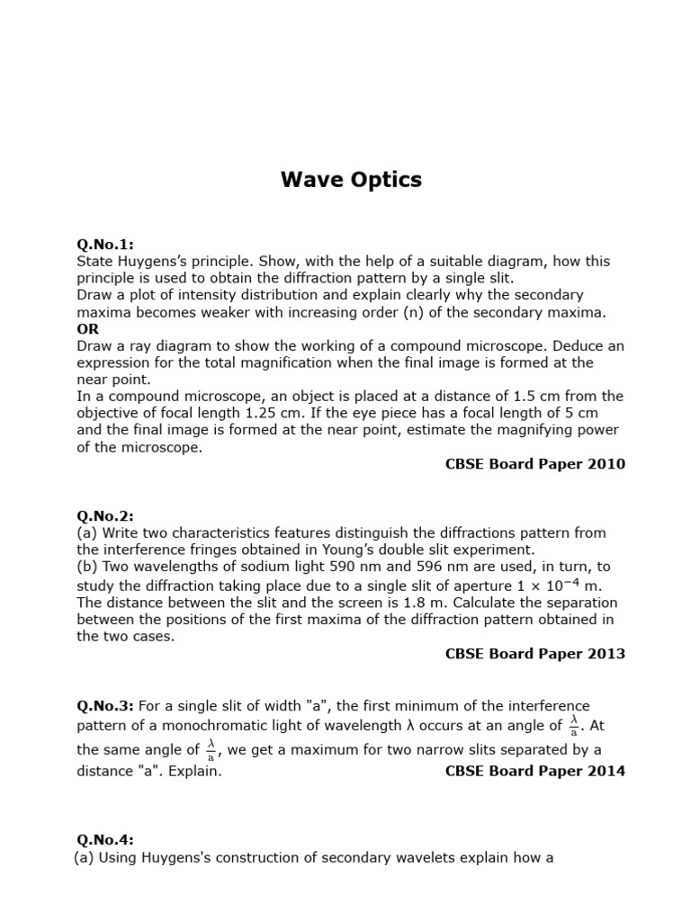 Selfstudys Com File | PDF | Diffraction | Wavelength