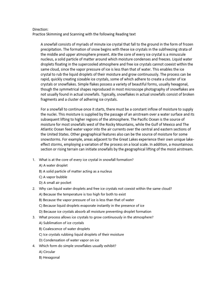 RC2 Excersise | PDF | Ice | Snow