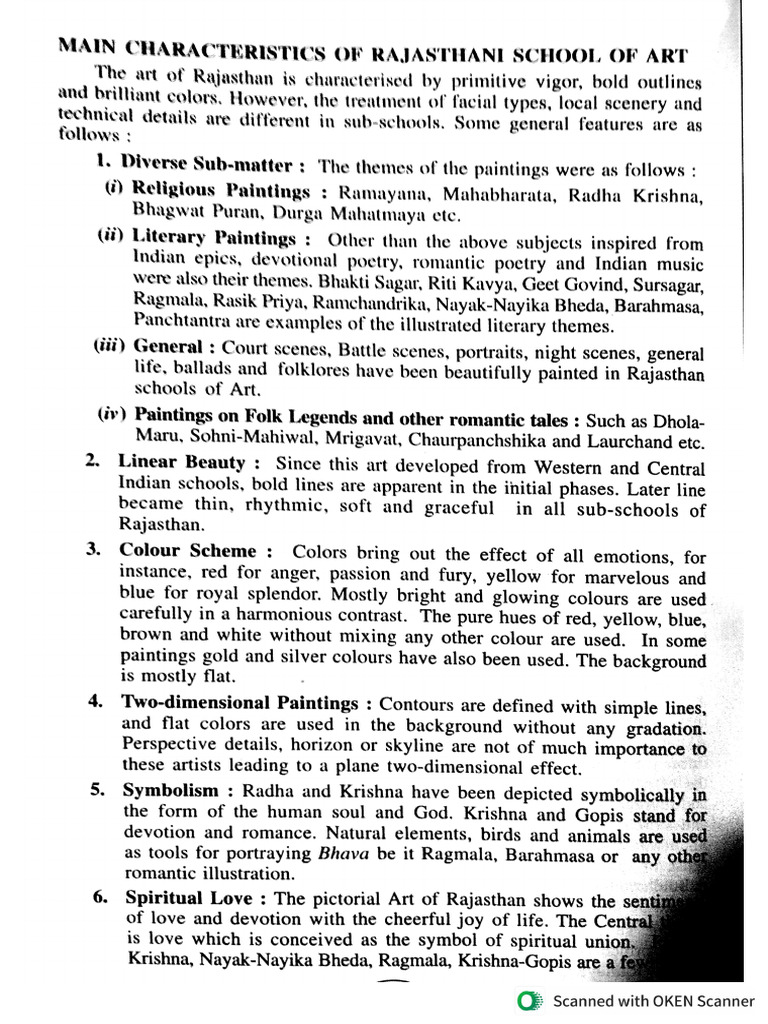 Painting Notes For Final Exam | PDF