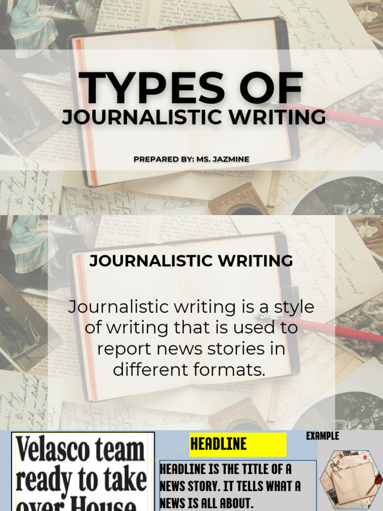 Q4 G8 - Kinds/types of Journalistic Writing | PDF | News | Newspapers