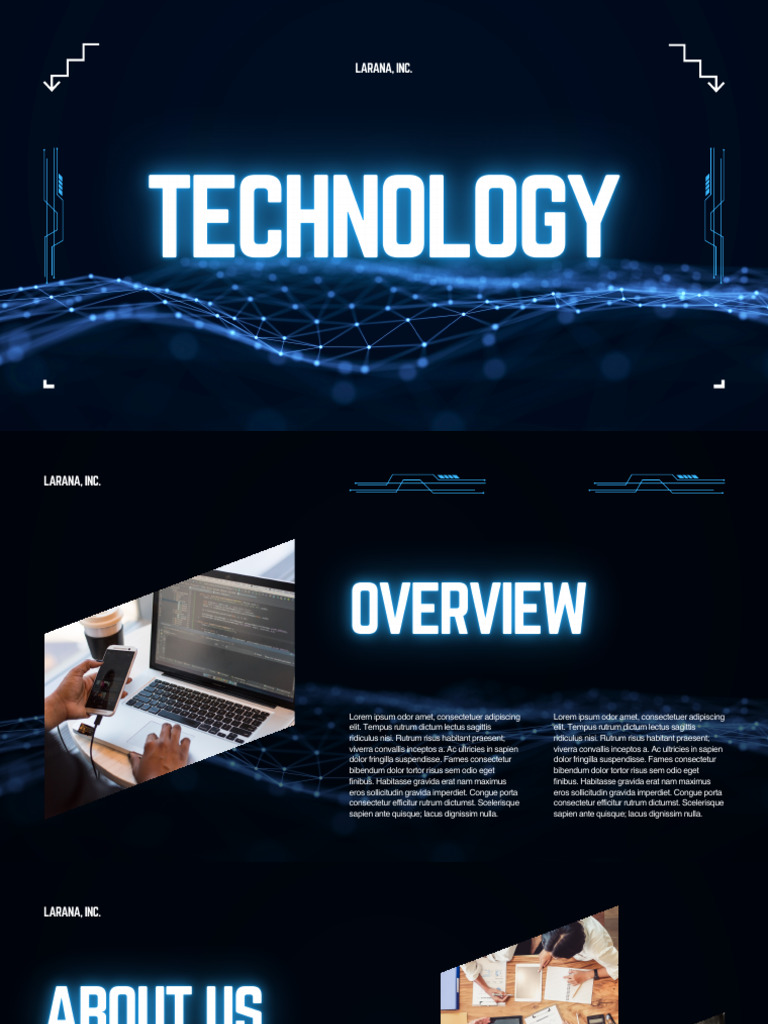 Blue and Black Modern Technology Presentation | PDF