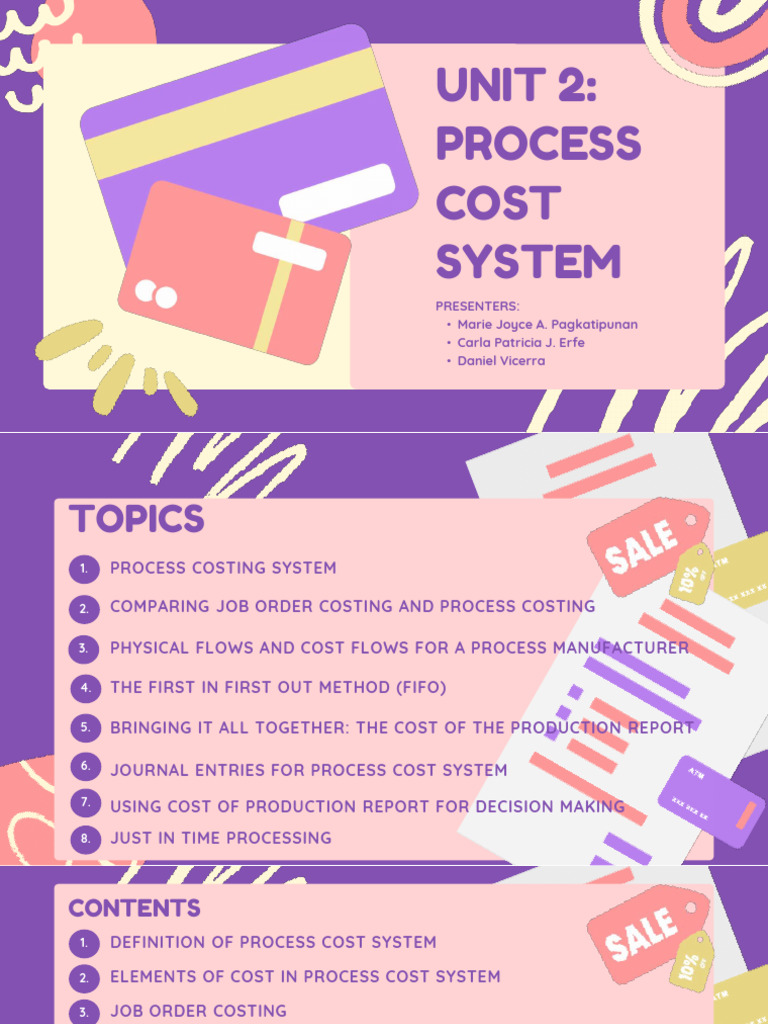 UNIT 2 PROCESS COST SYSTEM Final2 | PDF | Cost Of Goods Sold | Inventory
