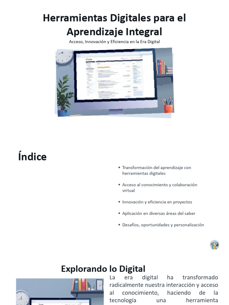 Herramientas Digitales para El Aprendizaje Integral | PDF | Aprendizaje ...