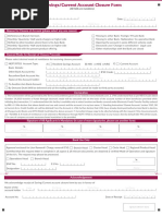 RBS Account Closure Request Form | PDF | Finance & Money Management
