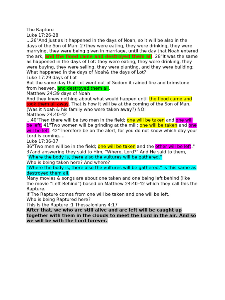 The Rapture | PDF