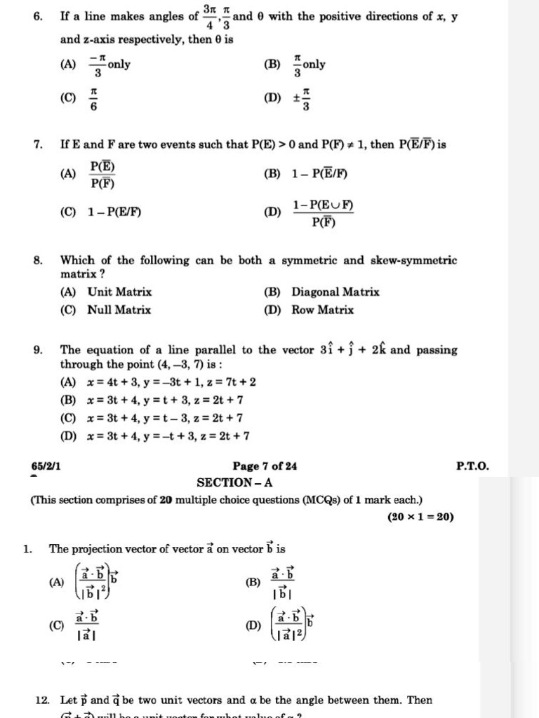 Vector and 3D Geo Pyq | PDF