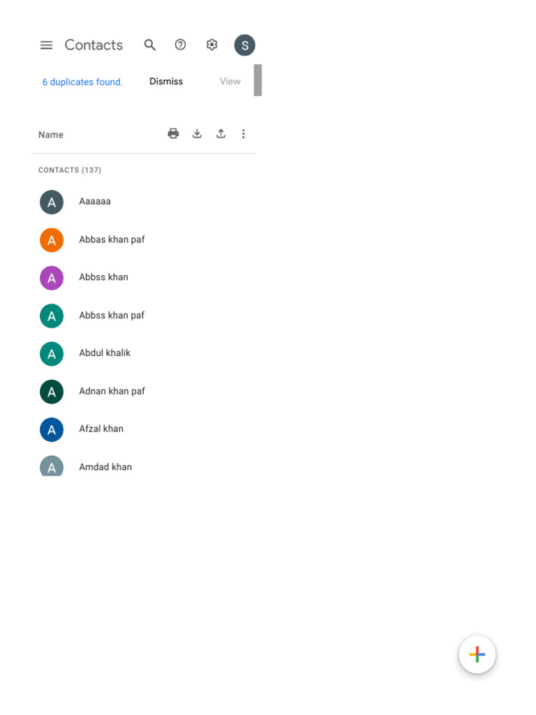 Google Contacts | PDF