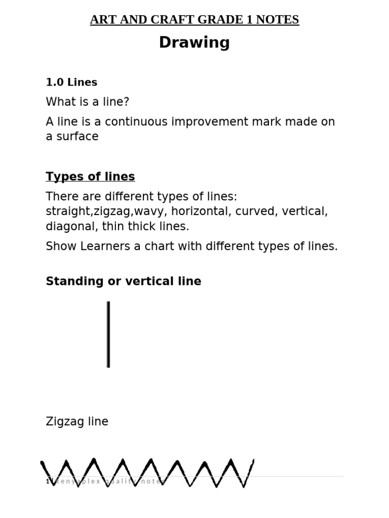 Grade 1-Art-And-Craft-Lesson-Notes | PDF | Shape | Triangle