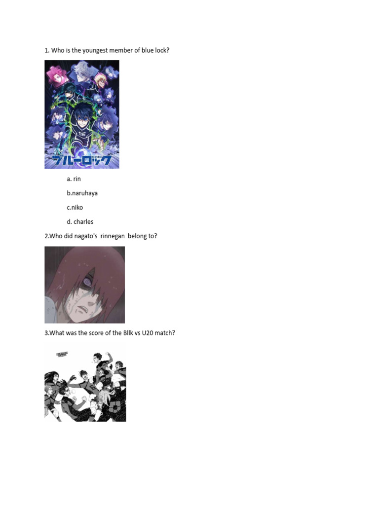 Anime Quiz | PDF