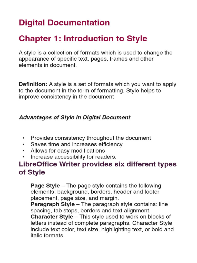Digital Documentation | PDF | Table Of Contents | Hyperlink
