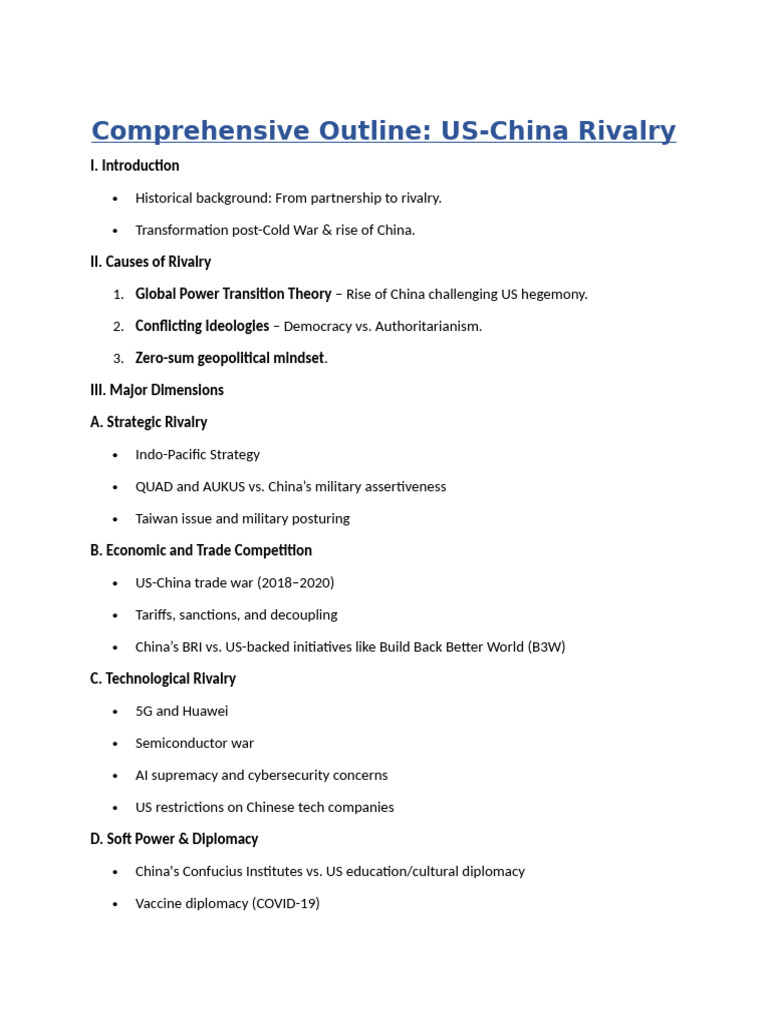 Comprehensive Outline | PDF