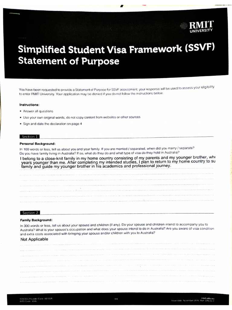 SSVF Form | PDF