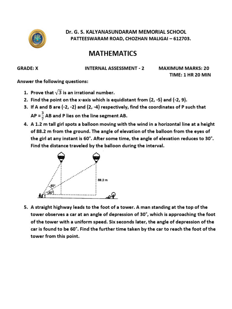 Internal Assessment 2 | PDF