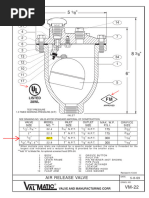 Val-Matic Air Release Valve Specs | PDF | Valve | Steel