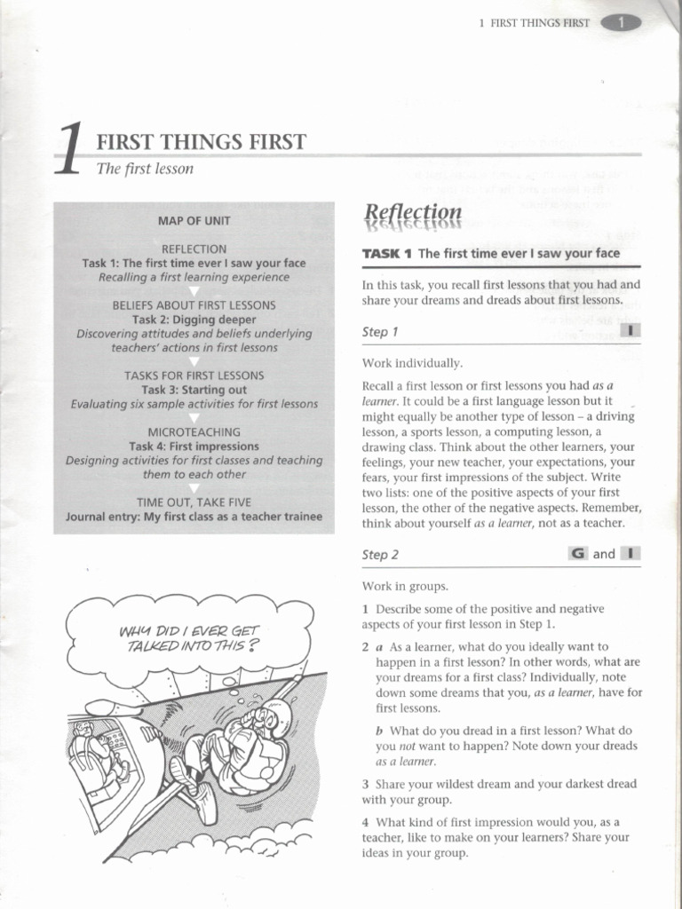 Unit 1 The First Lesson | PDF