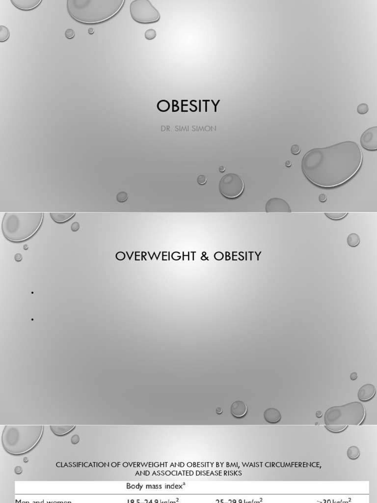 Exercise & Weight Management Obesity | PDF | Obesity | Dieting