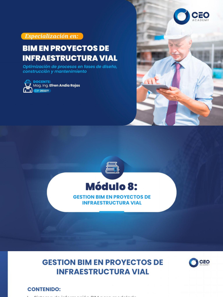 MODULO 8 - BIM en Proyectos de Infraestr | PDF | Modelado de ...